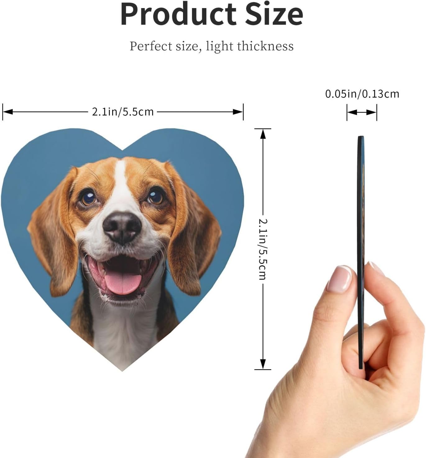 Fridge Magnets Personalized Magnets for Refrigerator Dog Looking at Camera Refrigerator Magnet Home Decoration Magnetic Sticker for Locker Accessories Whiteboard Kitchen Office Decor image 2