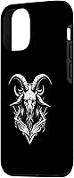 Vista 2 de iPhone 15 Goat Baphomet - Funda demoníaca gótica oculta