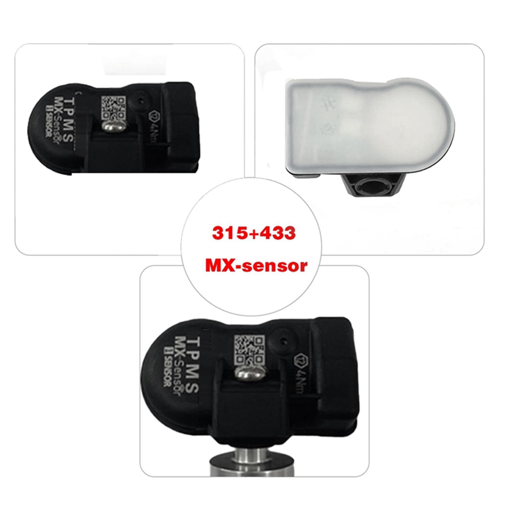 16 Programowanie Czujnik MX Monitor CiśNienia w Oponach TPMS Czujnik 315 MHZ 433 MHZ Uniwersalne NarzęDzie do Naprawy 2 w 1 do OłTarza Srebro