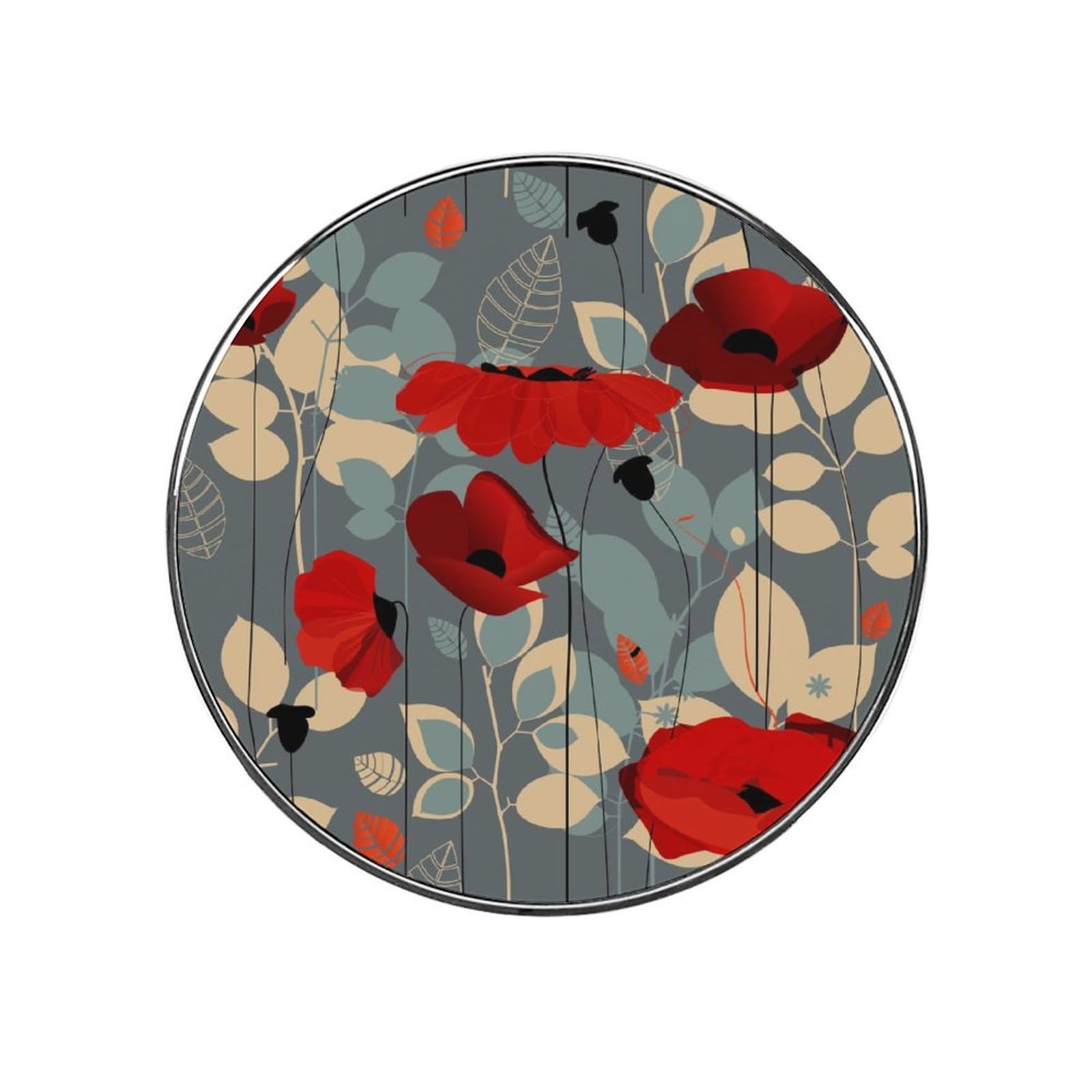 Red Flower Refrigerator Magnet Decorative Locker Magnet For Kitchen And Office Home Décor