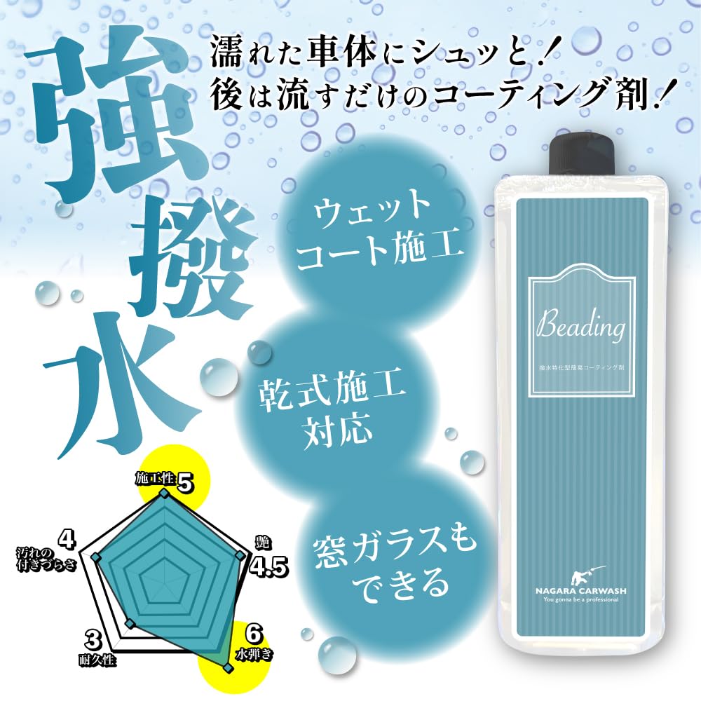 Amazon.co.jp: Beading Car Wash 33.8 fl oz (1,000 ml), Single Item