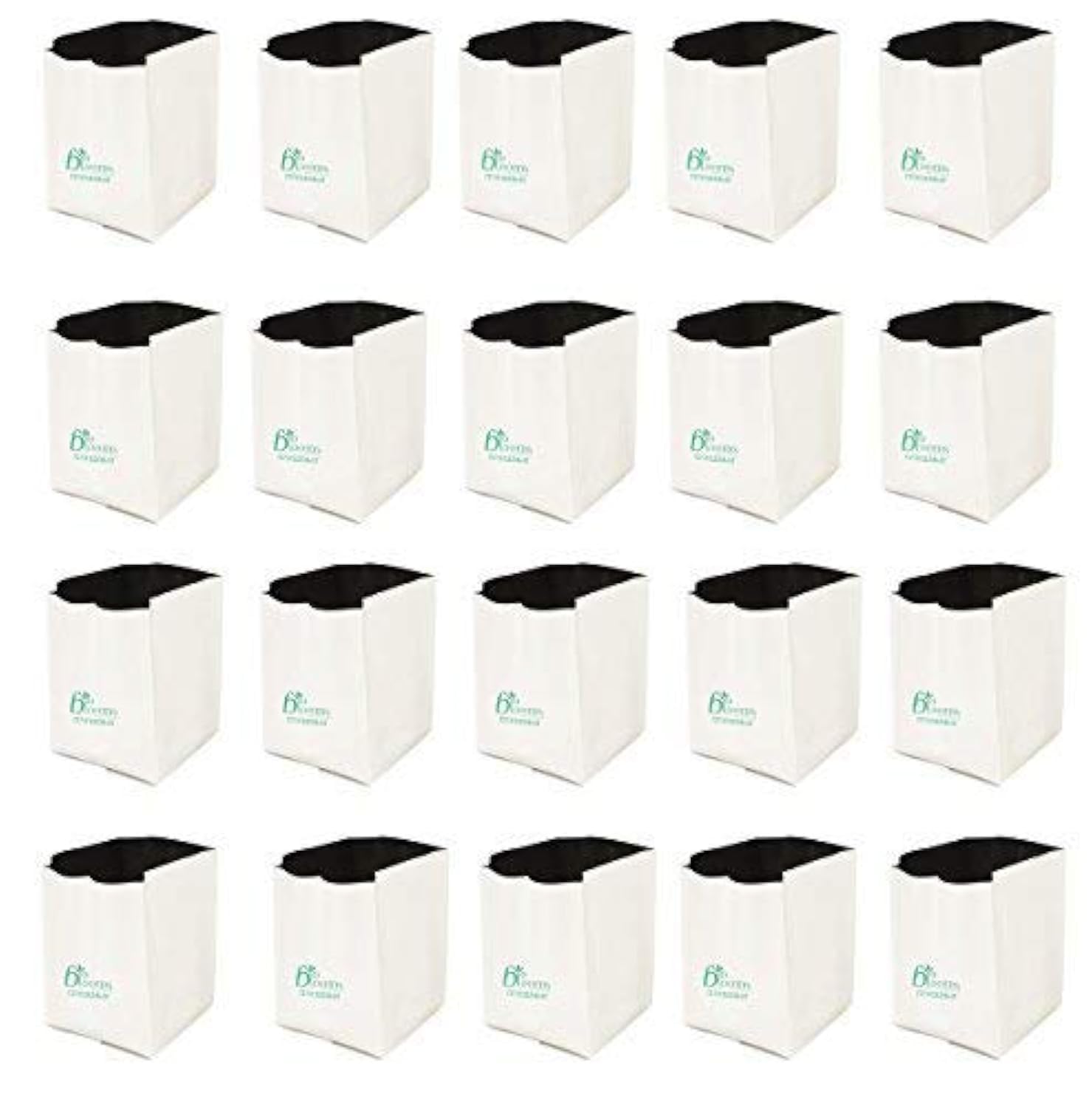 BIO BLOOMS UV Stabilized, Long Life Poly Grow Bags for Small and Medium Plants (24 L X 24 W X 40 H cm, White and Black) - Pack of 20 (B07Z6GS3KD) Amazon Price History, Amazon Price Tracker