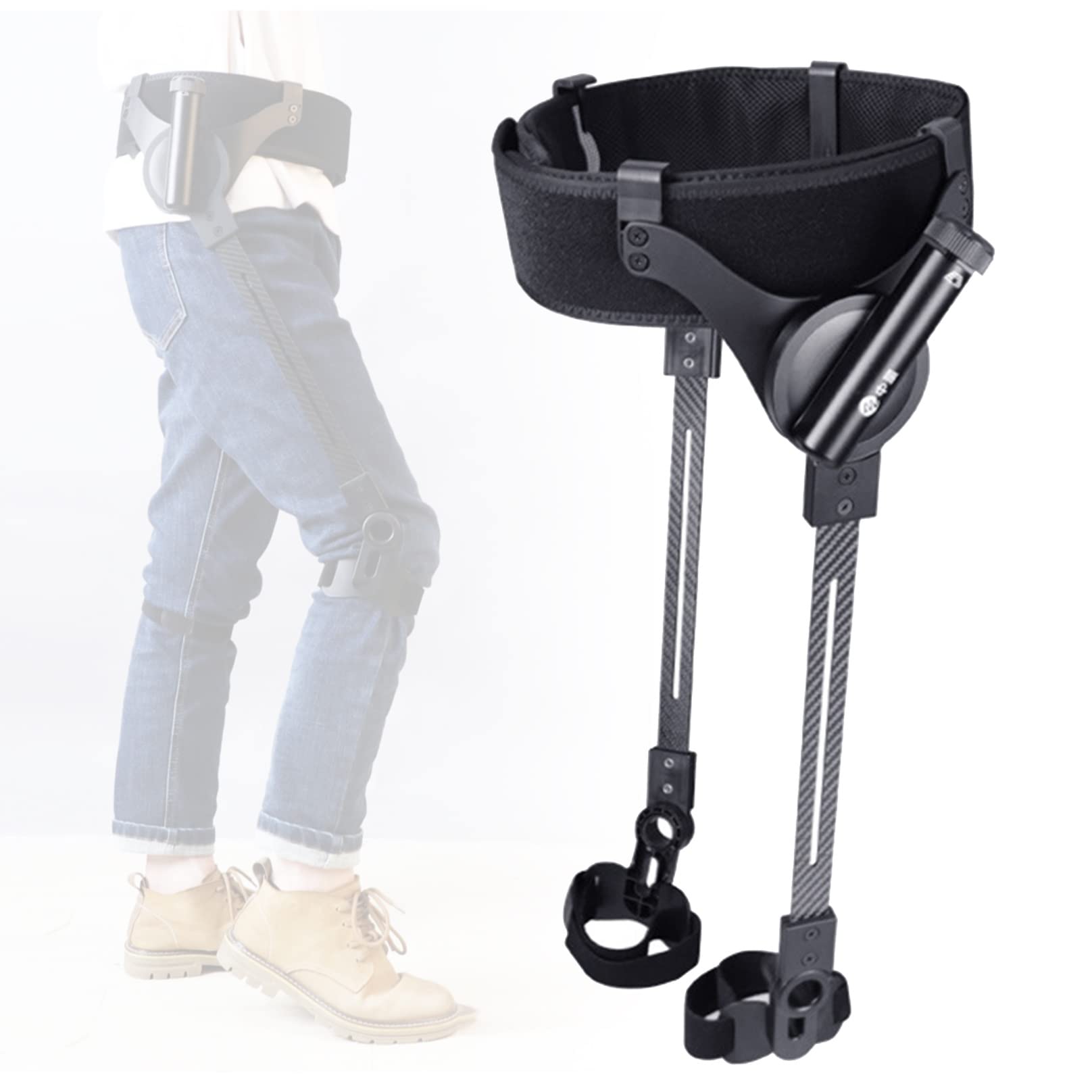 Esoscheletro per Camminare, Camminatori elettrici, Allenamento delle Gambe assistito, Facile da Usare, Forza Regolabile, per disabili e Anziani (entrambe Le Gambe L)