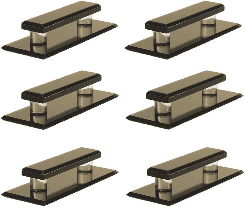 Mirart Pull Handle, Self Stick Small Square Acrylic Bronze Mirror Beveled Knob (12)