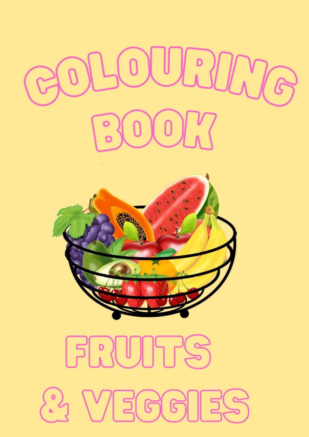 Colourful Fruits! Printable Colouring Book for Kids | Preschool & Early Learning