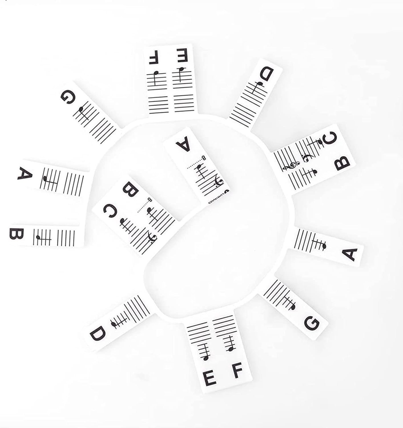 Piano Keyboard Guide For Beginner, Pvc Reusable Comes Piano Stickers Full Size 88 Keys No Need Stickers Keyboard Guide For Beginners (Color : Black-white_88keys)