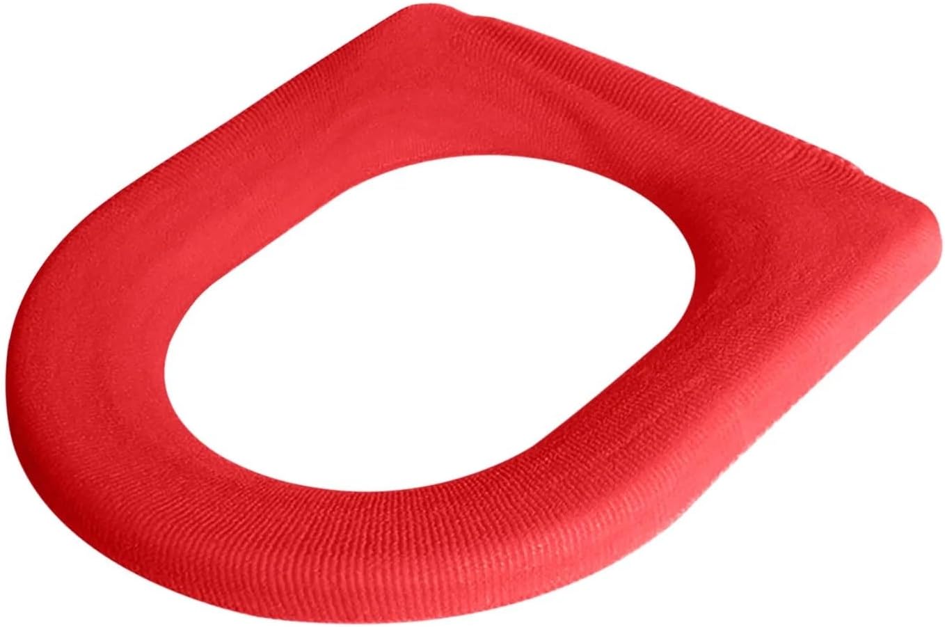 Bathroom Toilet Seat with Handle Closestool Washable Soft Winter Warmer Mat Pad Cushion O-Shape Toilet seat Bidet Covers (Size : Blue)