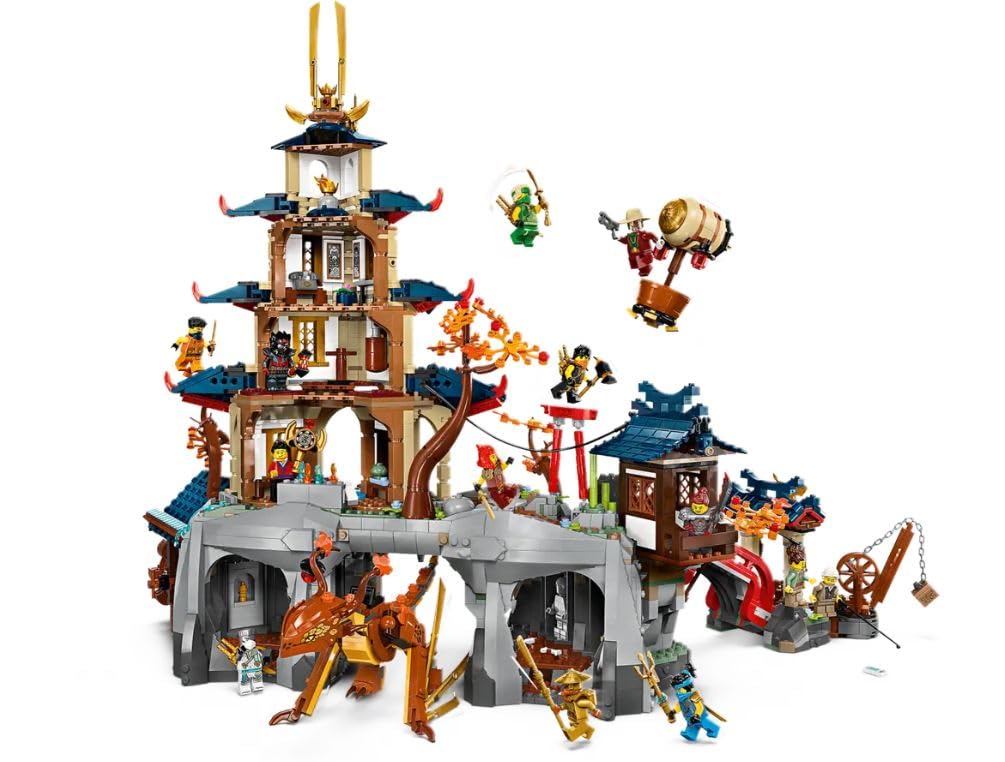 LEGO Ninjago Tournament Temple City Set 71814, 3489 Teile, 14 Minifiguren, Bauspielzeug, Neuerscheinung 2024