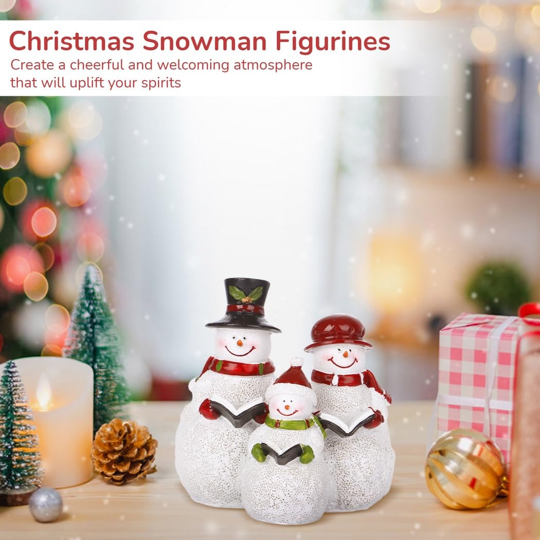 Regalo de decoración de invierno, decoración de muñeco de nieve para fiesta de Navidad, figuras de muñeco de nieve hechas a mano, decoraciones familiares de muñeco de nieve