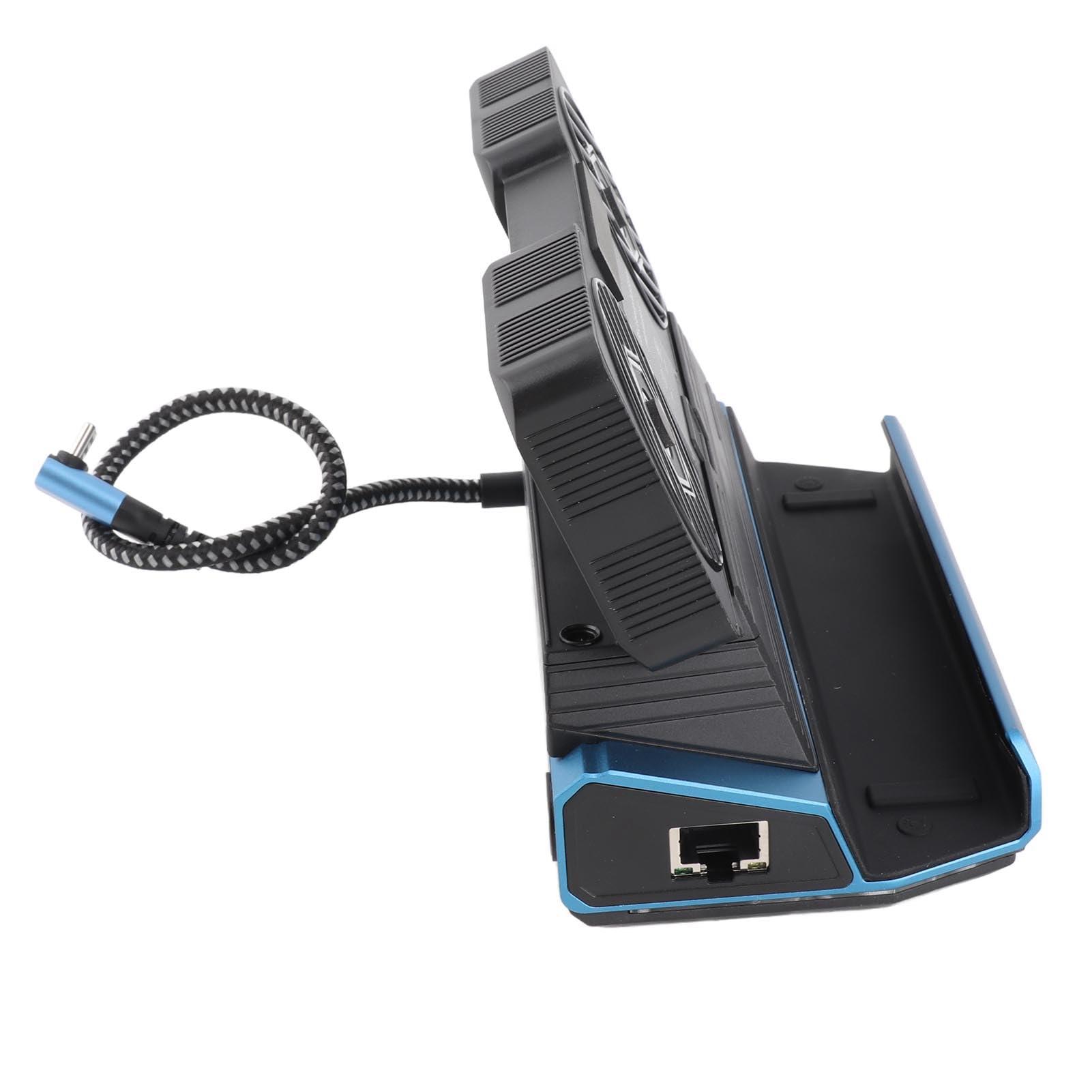 Generic Stacja Dokująca do Przenośnej Konsoli do Gier RGB z Szybkim Przesyłaniem Danych i Regulowanymi Wentylatorami Chłodzącymi Konsoli Steam OLED Legion Go ABS RGB