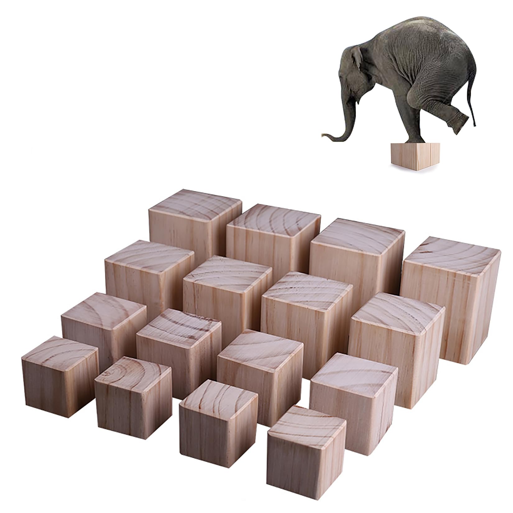 Elevador de Muebles de Madera,Patas para Sofas Elevadores para Camas Pies De Madera del Gabinete,para Estructura de Cama, Armario, Sofá,Set de 4