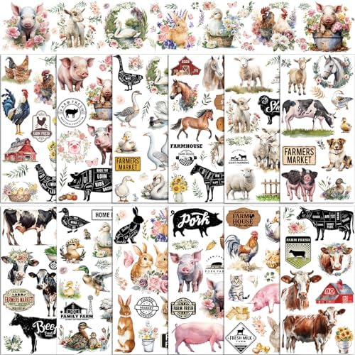 3 Pcs Scrapbook Flower Rub On Transfers For Furniture And Crafts Decals 6x12 Inch Furniture Transfer