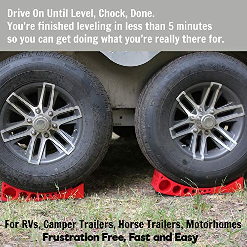 2-Pack Camper Leveler, Chock Kit | Andersen 3604 x2 | Less Than 5 Minutes to Level Your Camper or Trailer | Levelers for RV | Simply Drive On. Chock. Done. | Faster and Easier Than RV Leveling Blocks!