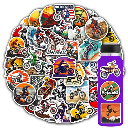 102PCS Motocross Stickers,Dirt Motobike Stickers for Boys Girls Teens Gifts Vinyl Waterproof Decor Supplies Motocross Party Decals for Water Bottles,Laptop