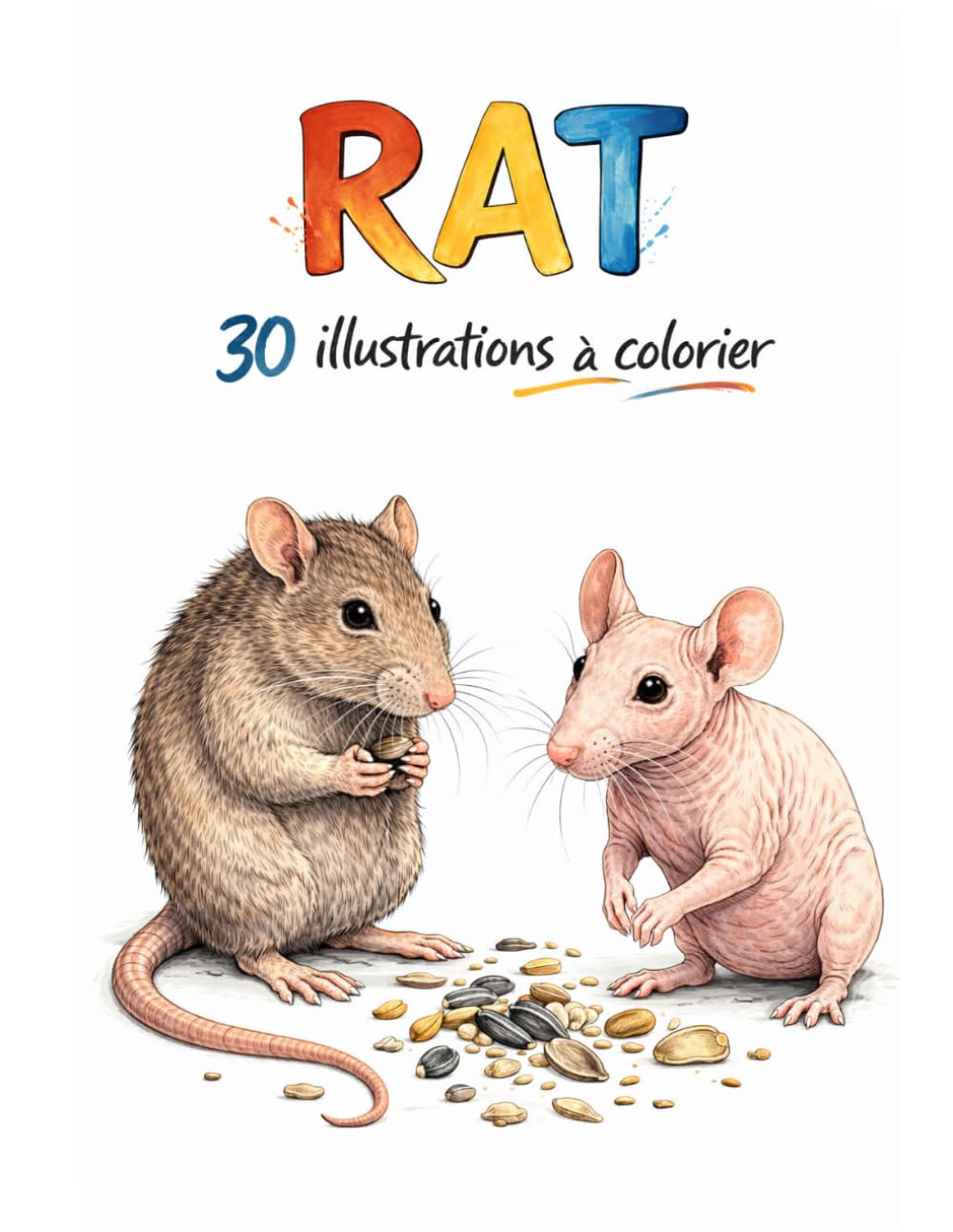 RAT: 30 illustrations à colorier