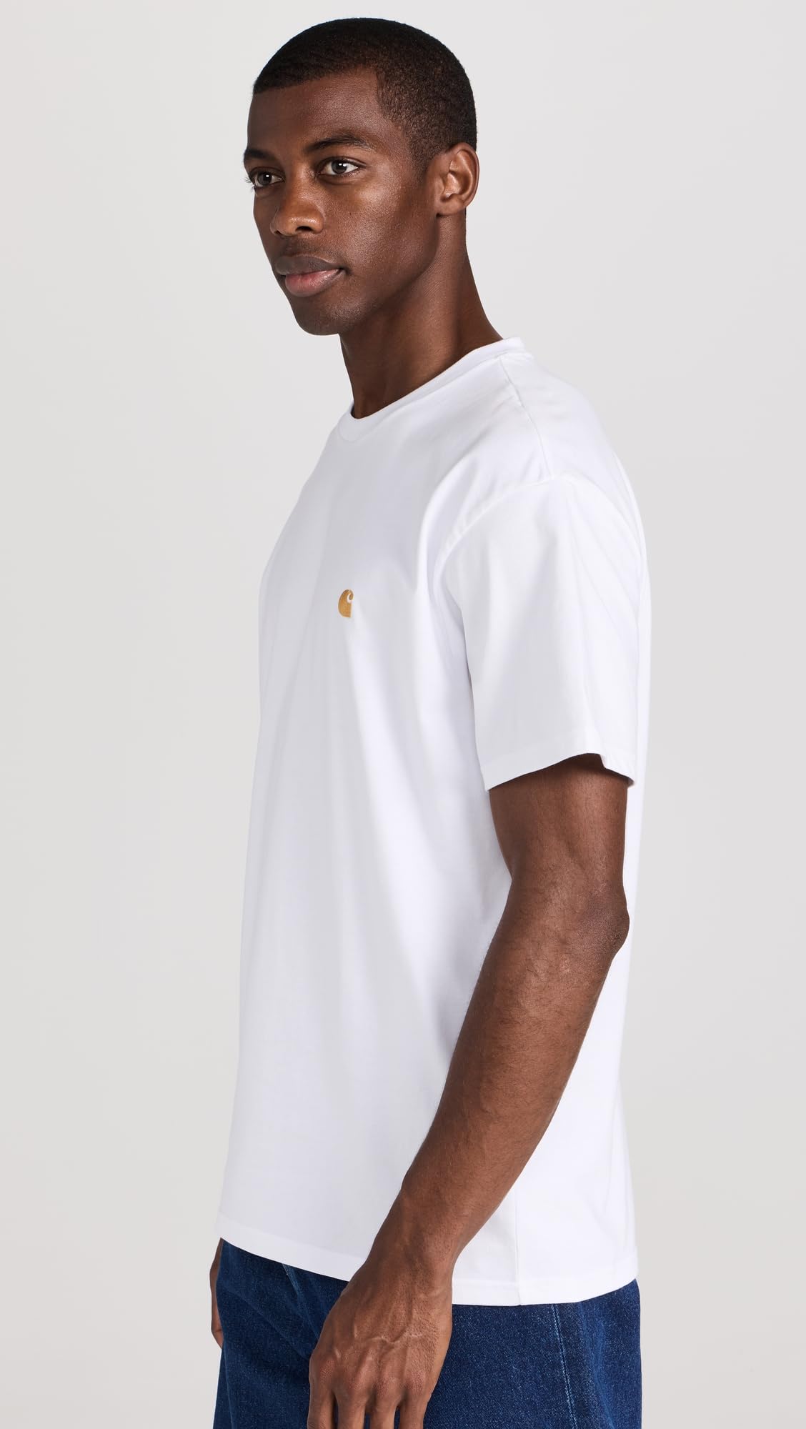 CARHARTT WIP Camiseta Blanca para Hombre con Bordado Logo