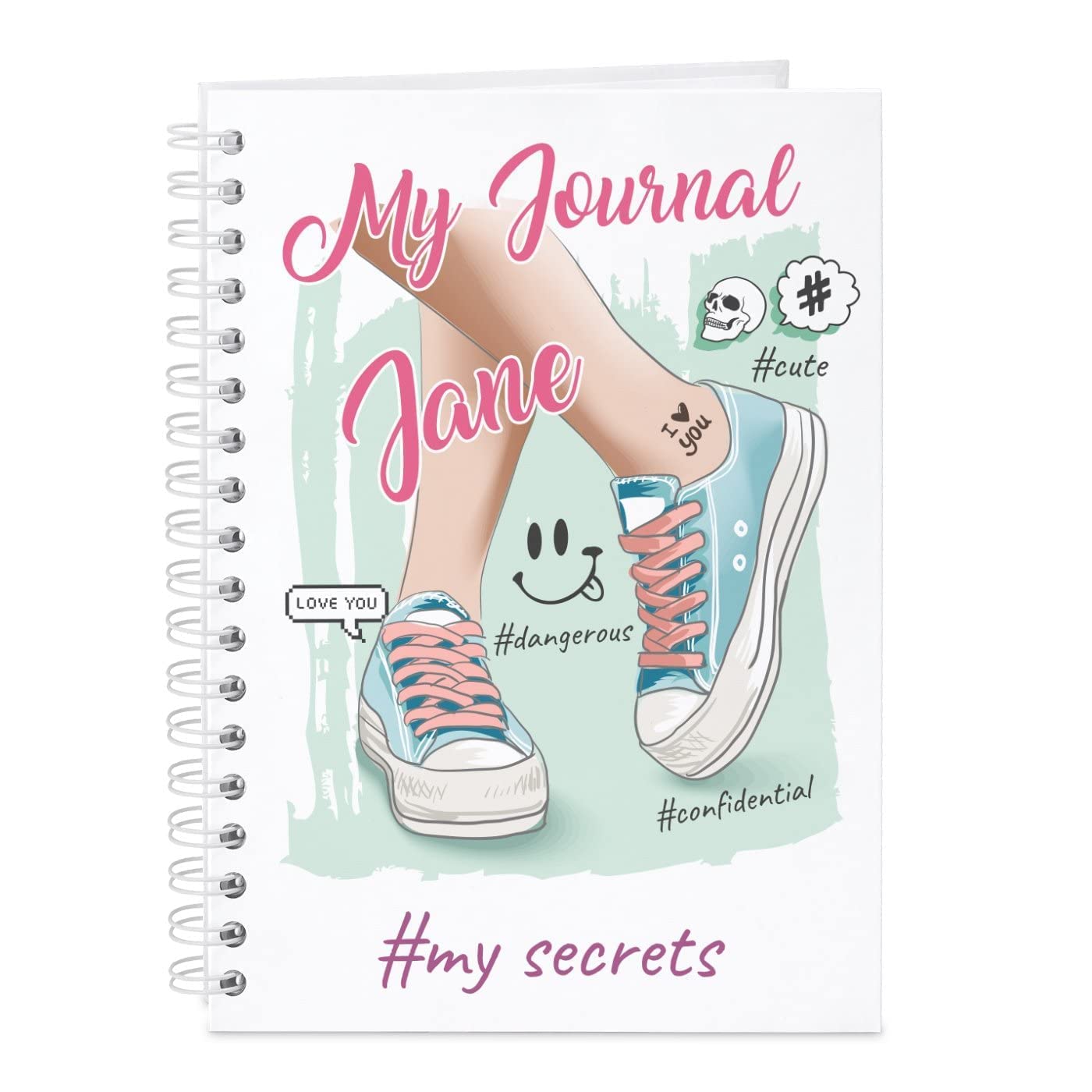 Maverton Ruled notebook, 80 Page Personalized Hardback Journal, TEENAGER