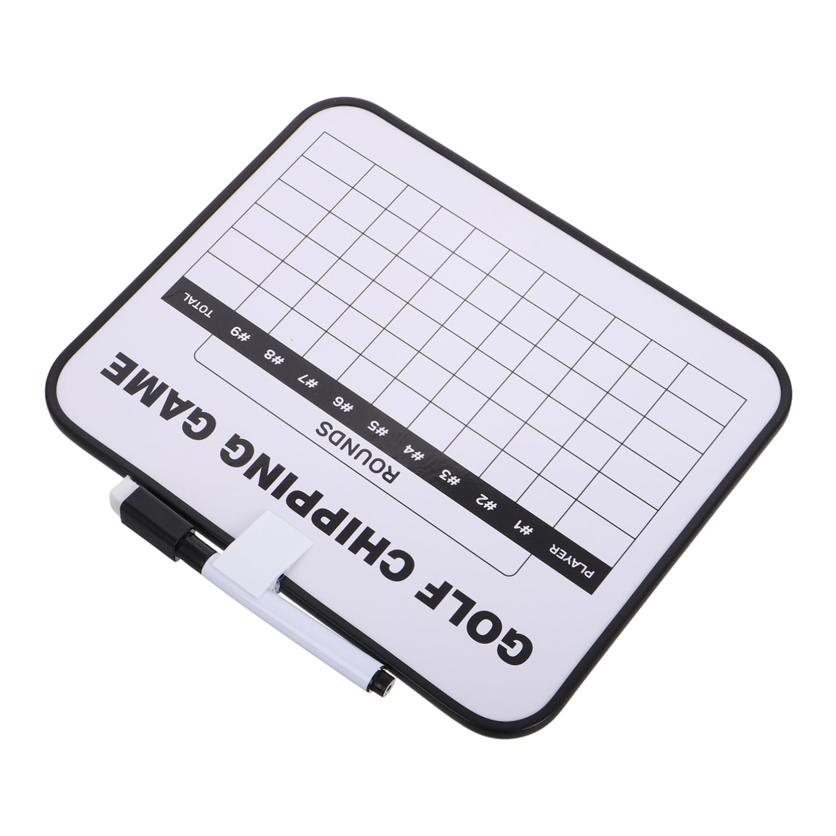 Yardwe Golfing Scoreboard Holder Portable Erasable Whiteboard Double-Sided Plastic Board