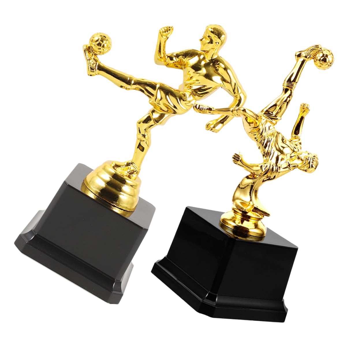 INOOMP 6stücke Fußball Trophäe Aus Kunststoff Sportliche Auszeichnung Für Fußballspiele Dekorative Trophäe Für Feiern Und Sportveranstaltungen Leicht Und Ansprechend Gestaltet