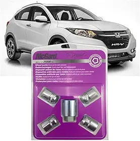 Porca parafuso Antifurto de Roda trava Original new Hrv CRV FIT CITY new civic contra roubo alta segurança 25000 SU importado cromado mcgard