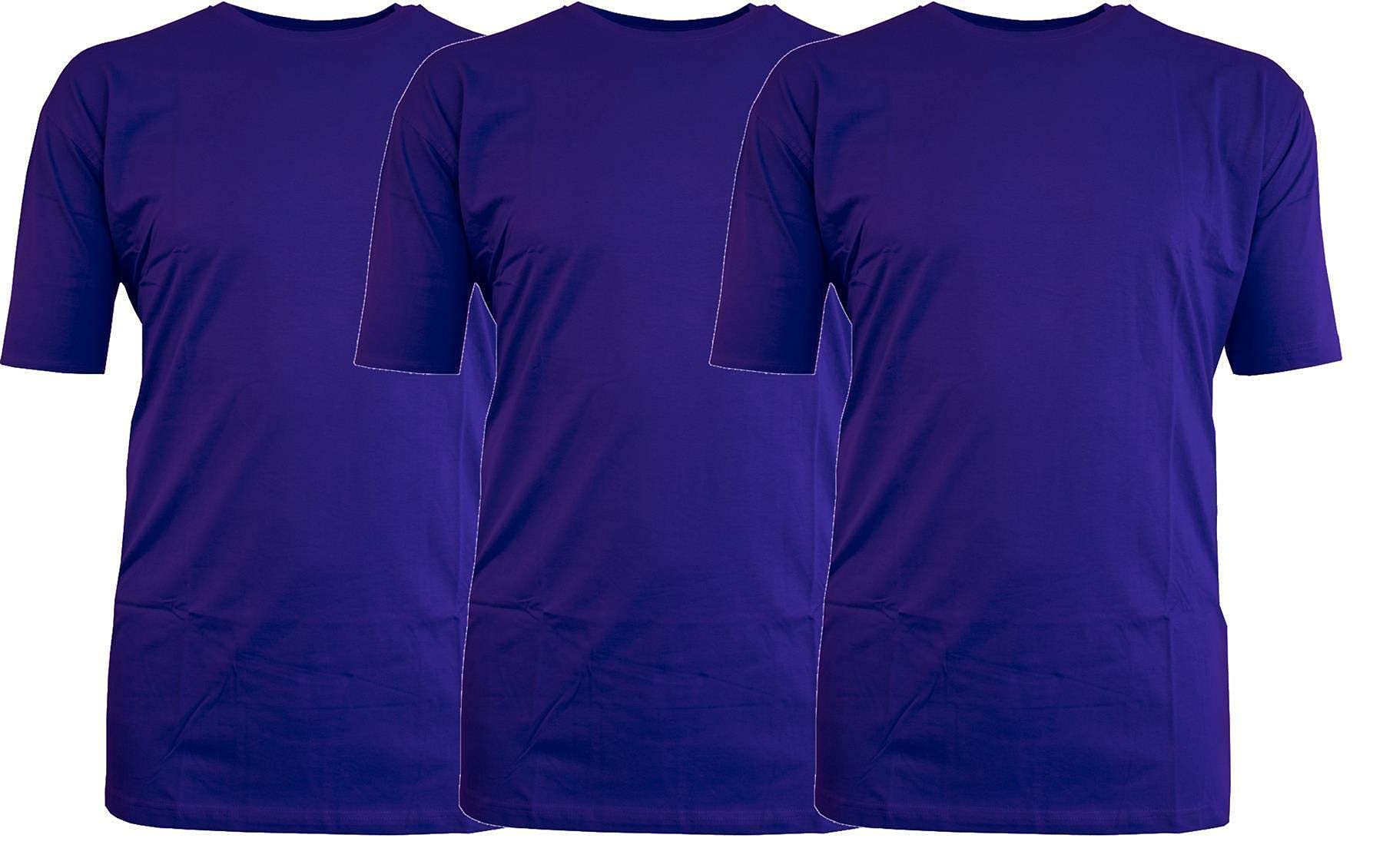 Espionage T-shirt da uomo in puro cotone, confezione da 3, tinta unita