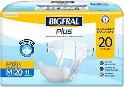 Bigfral Fralda Plus Econômica M 20 Unidades