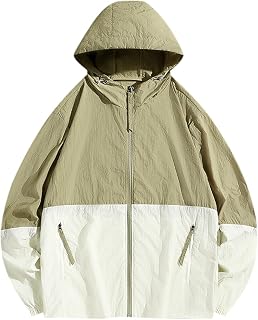 EMAlusher Rain Jacket Men's Camping Waterproof Windproof Transition Jacket Large Sizes Jacket Casual Outdoor Coats with Hood / without Hood Summer Jacket for Spring Summer Winter Autumn