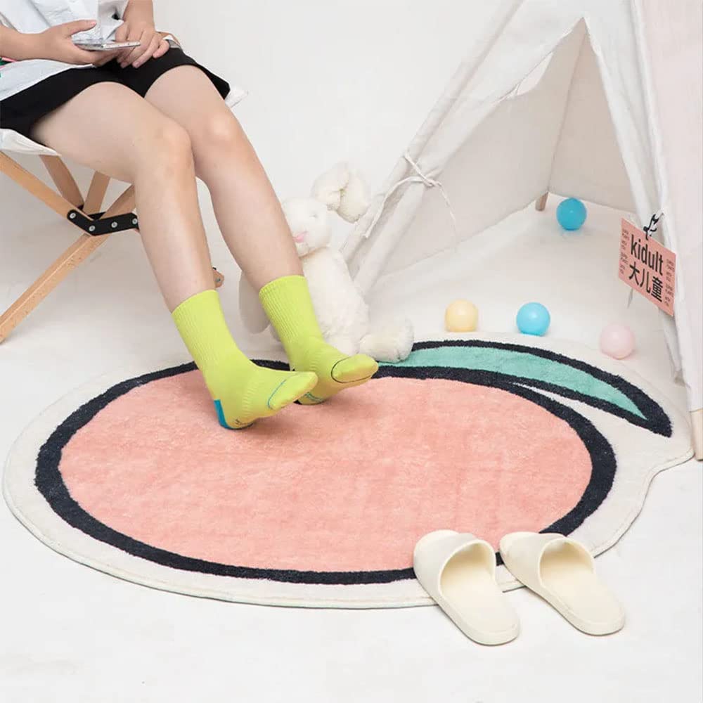 Tapis de salle de bain pêche rose 61x71 cm antidérapant