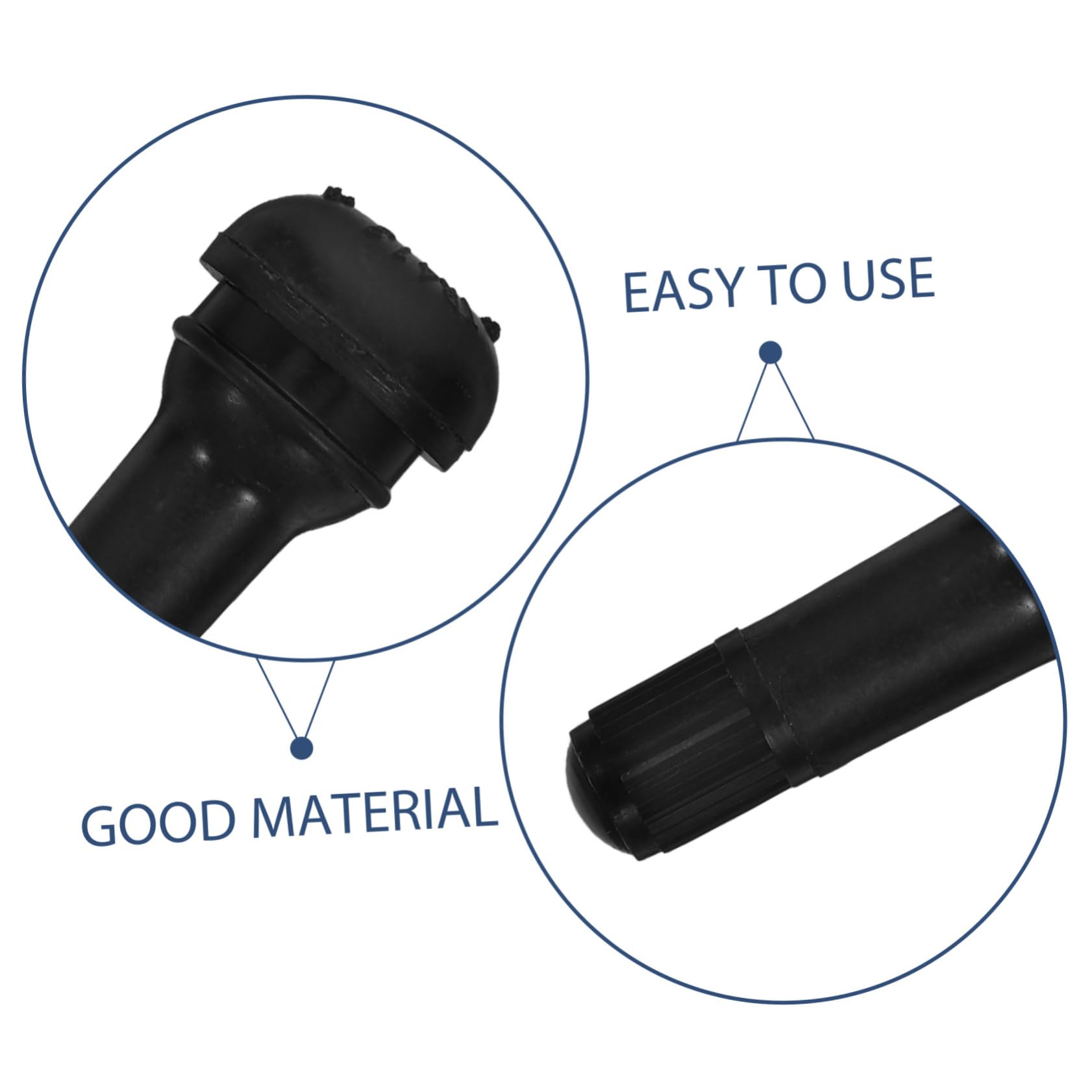iplusmile Valvola Pneumatici Tr-413 200 Pezzi in Gomma Nero per Auto | Stelo Snap-in, Testato Contro Perdite, per Pneumatici e Cerchi, Confezione da 200 Pezzi