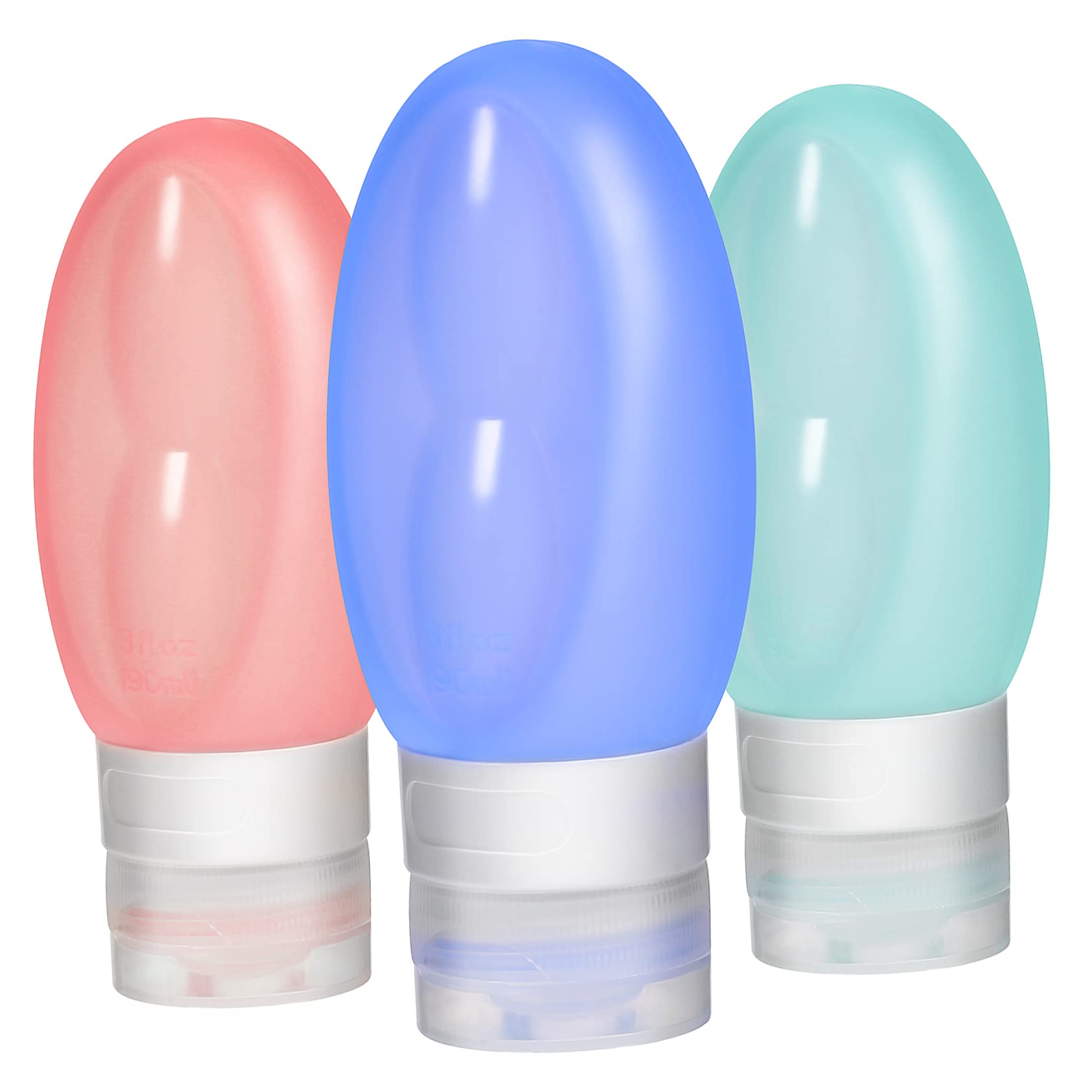 BESTYASH 3 Set Imbottigliato Bottiglie Da Viaggio Da Viaggio Bottiglia Ricaricabile Flaconi Da Toilette Da Viaggio Bottiglie Da Viaggio Ricaricabili Gel Di Silice 3 Pezzi * 3
