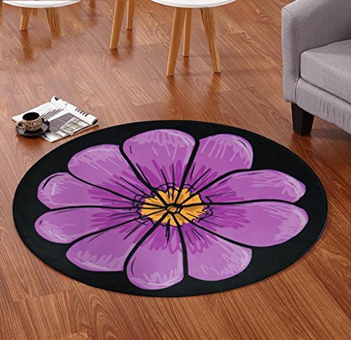 DYI European circular carpet, living room carpet, mat, bedroom carpet, grass green