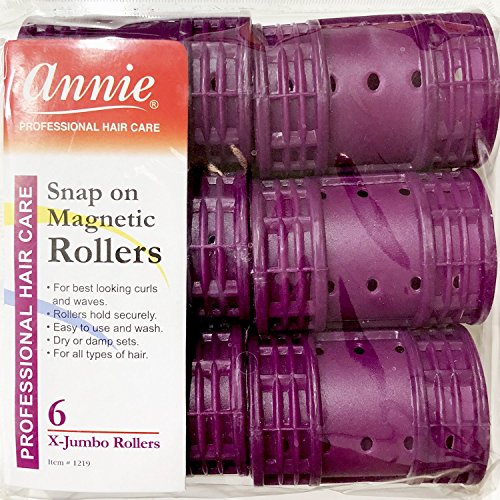 NEWHair Rollers PROFESSIONAL SNAP ON MAGNETIC (X JUMBO) All Sizes - Set Hair Dry or damp by Annie