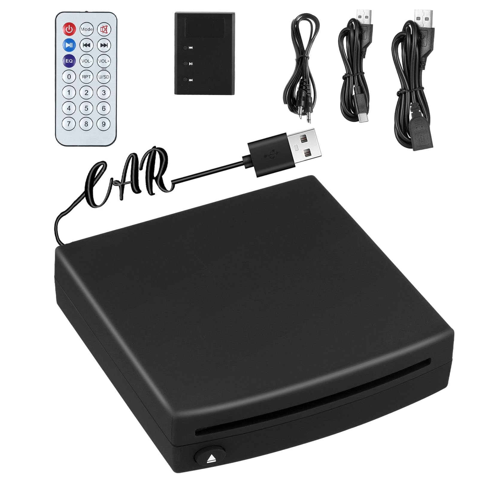 Lettore CD decoder USB 2.0 per auto, lettore DVD esterno ultra sottile senza, compatibile con radio Android, schermo PC, autoradio e sistema multimediale, per viaggiatori e conducenti