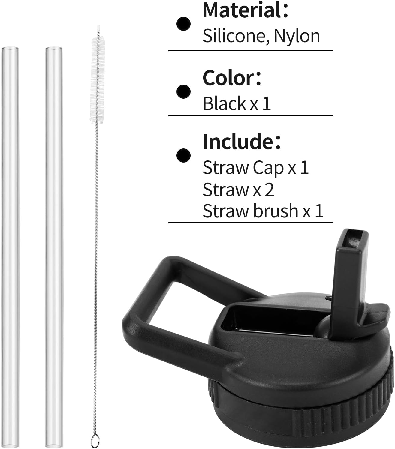 Straw Lid Compatible With Contigo 24 OZ 32 OZ, Replacement Lid Compatible With Contigo Water Bottle, Used In Ashland And Jackson And Cortland Series And 2.0 Series - Image 5