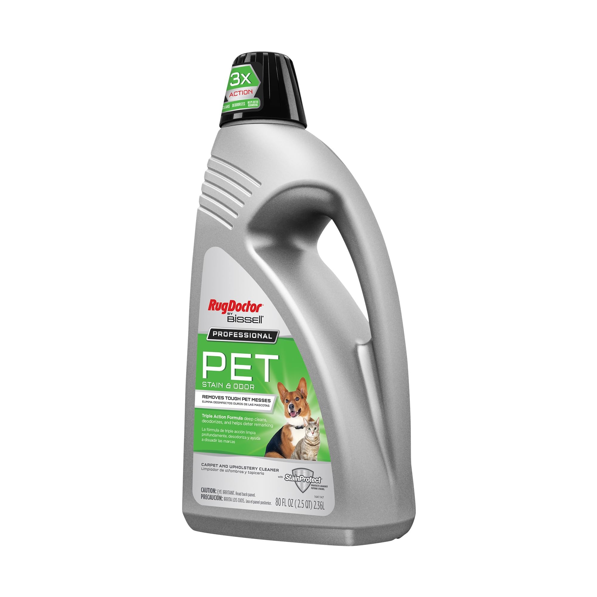 Rug Doctor by BISSELL - Limpiador profesional de alfombras de triple acción para mascotas y manchas profundas, 80 onzas