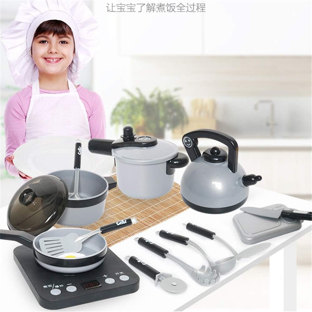 おままごと キッチンセット 遊ぶおもちゃの食べ物セット子供のためのハンバーガーの役割遊びキッチンのおもちゃ3歳の少女少年ギフト クリ