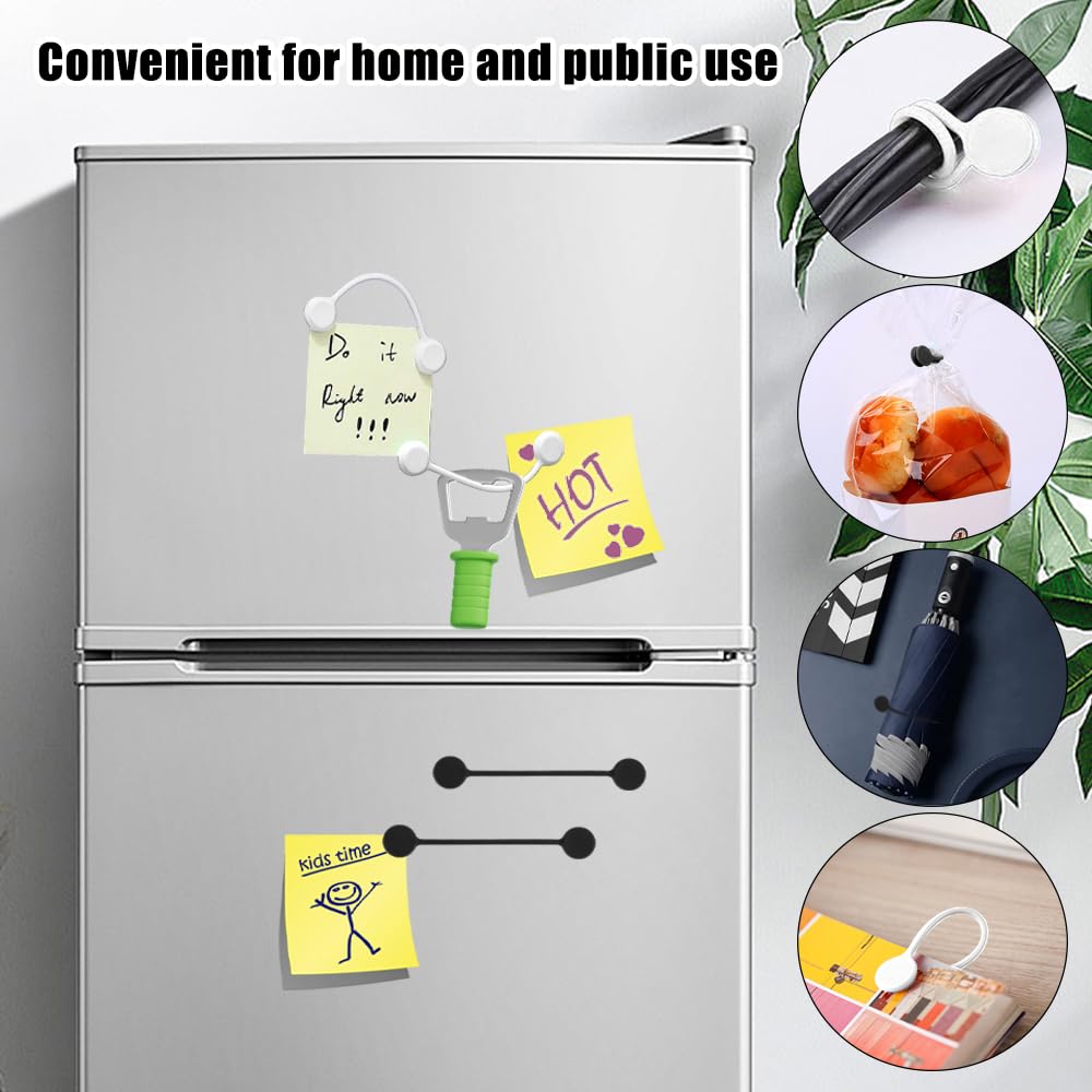 8 Couleurs LUTER 16 Pièces Clips Magnétiques Sangles Câbles Organiseurs Cordon A