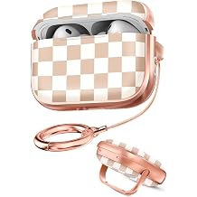 Joyleop for AirPods Pro 3 Case with Safety Lock for Women,Checkered