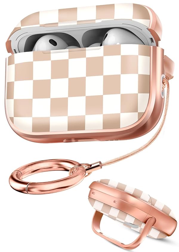 Joyleop for AirPods Pro 3 Case with Safety Lock for Women,Checkered by Joyleop - Used condition - US$9.53