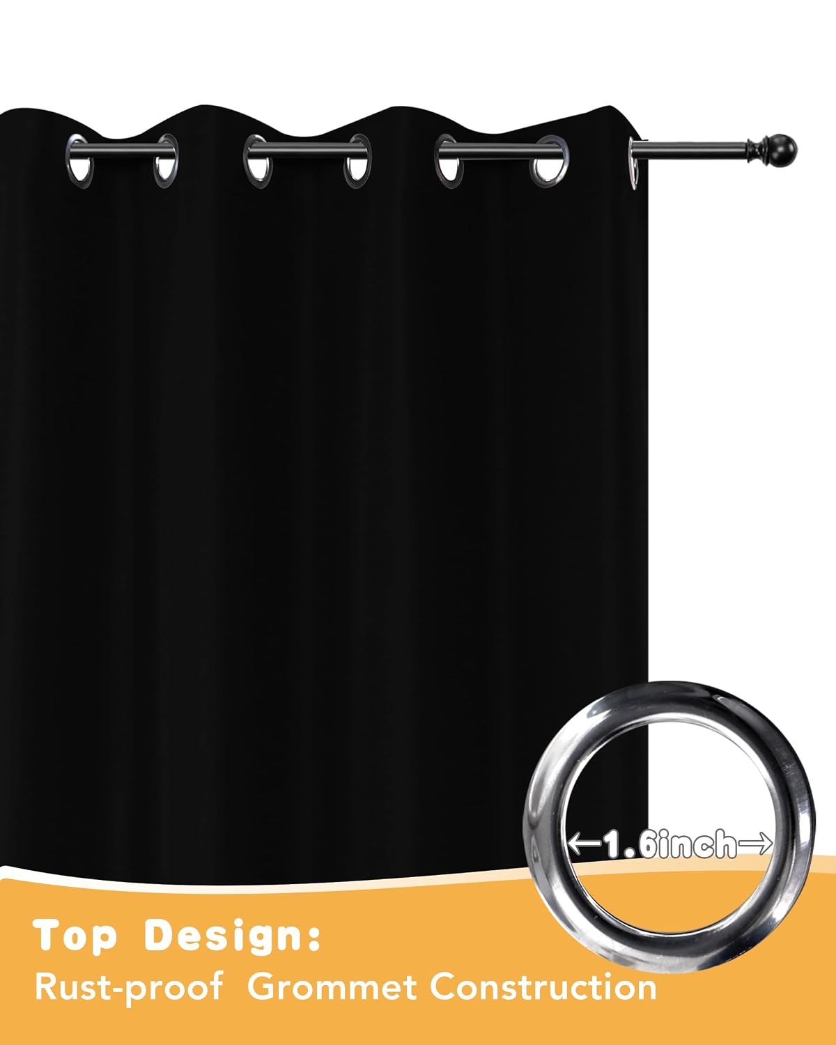 HolidayIdeas Waterproof Outdoor Curtains, 54x84, 4 Panels - Image 4