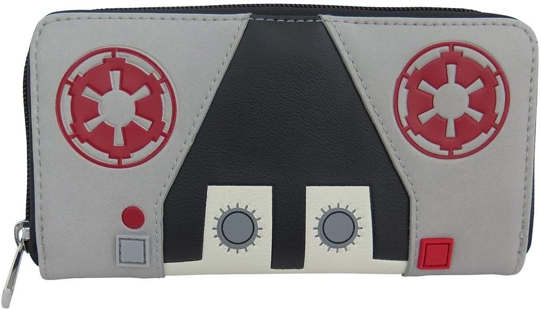 SuperHeroStuff Star Wars AT-AT Pilot Women's Zip Around Wallet,White,One Size