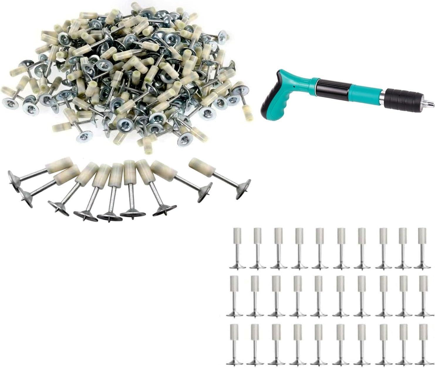 Nail Gun Manual Steel Nails, 7.3mm Round Nails Wall Fastening Tool, Nails for Nail Gun Hand-Steel Nail Concrete Ceiling Cable Ducts Fixing Device Nail Gun Parts kit (ONLY 30 PCS NAIL)