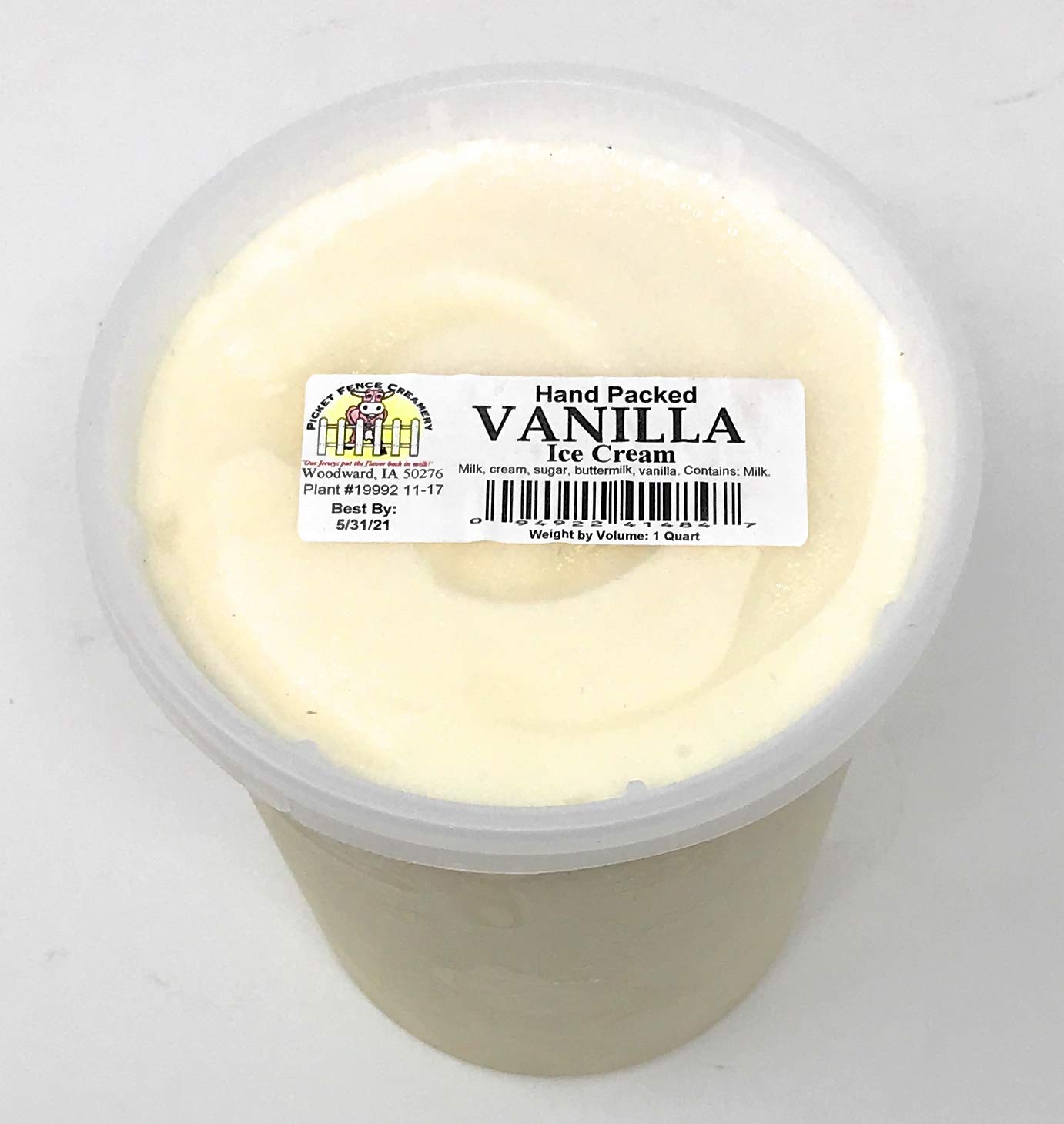 PICKET FENCE CREAMERY Vanilla Ice Cream, 1 QT Grocery