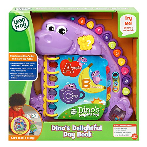 LeapFrog Dino's Delightful Day Alphabet Book, Purple - Image 7