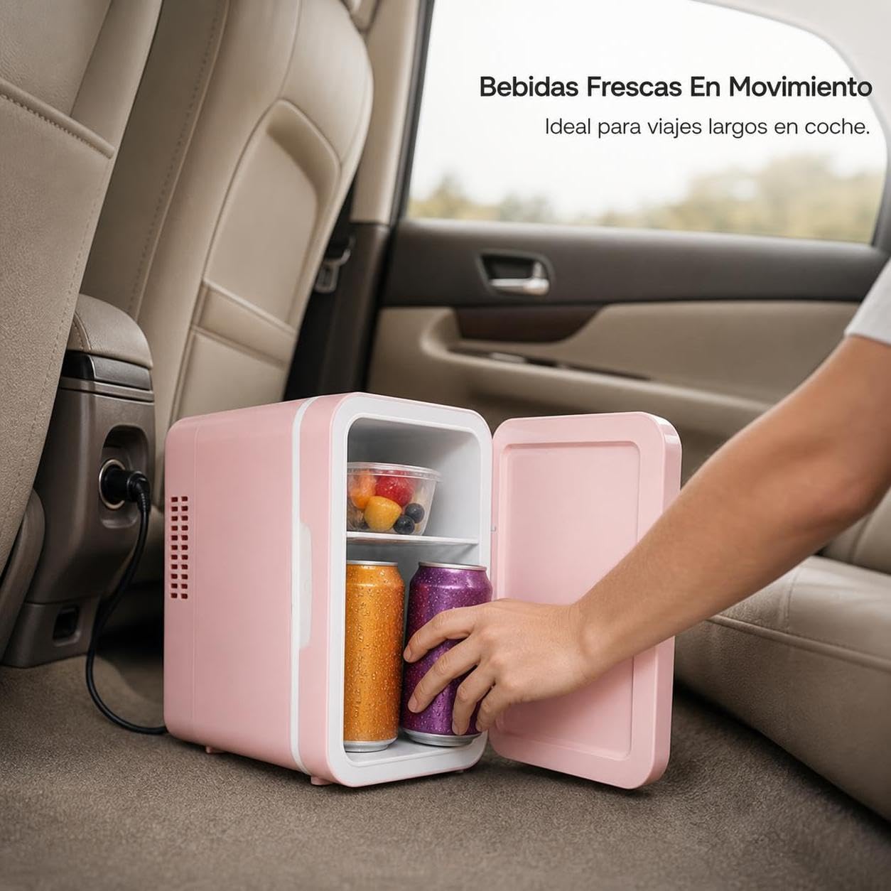 Homyl Mini Frigo da 5L, Frigorifero Portatile per Auto, Casa, Ufficio e Cosmetici, /100-240V, Per dormitorio
