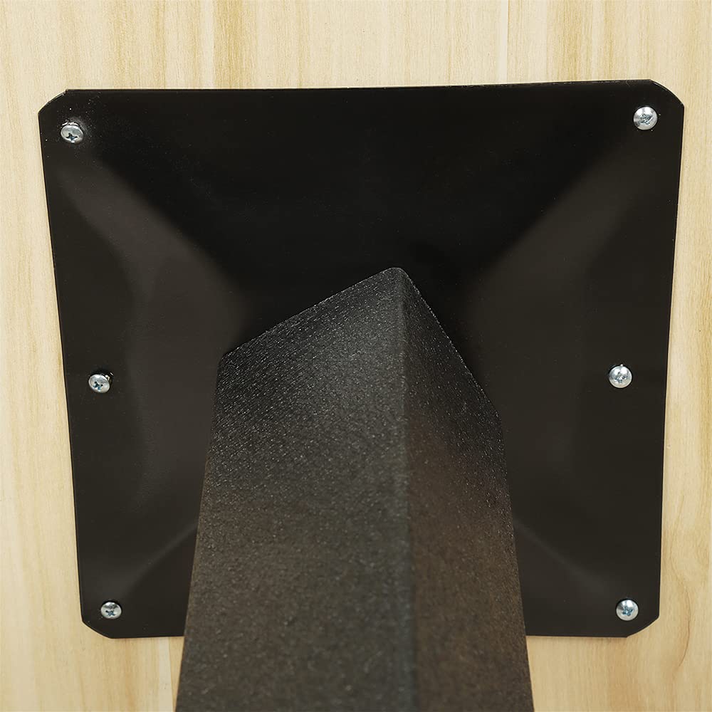 LANTUS Mesa para Bar |Madera Cuadrada | Incluye Pie Central de Hierro Estilo Industrial o Nórdico Mesa de Cocina/Centro/Comedor/bistró (60 * 60 * 75cm
