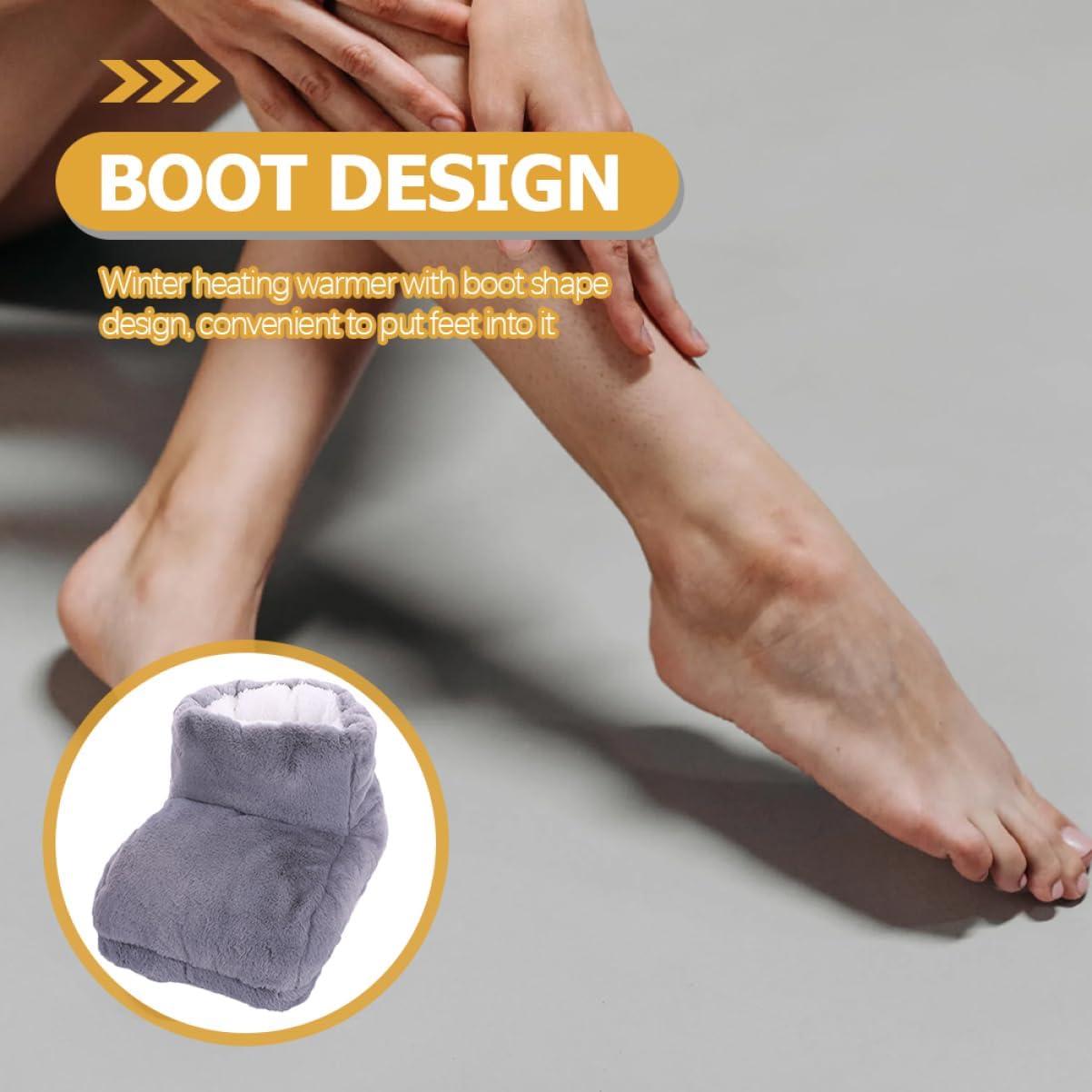 CALLARON USB Heated Foot Warmer Shoes Fast Heating Pad for Winter Under Desk Electric Heating Slippers for Home Office Dormitory Use Feet Warmer for