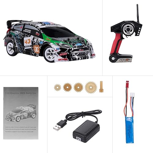 Miniatura 9 de GoolRC WLtoys K989 - Coches de control remoto a escala 128 de 2.4 GHz, auto de carreras RC de alta velocidad 4WD 30 KMH, autos de carreras a control