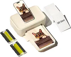 HPRT Impressora Fotográfica 4X6, +108 Folhas E 2 Fitas, Impressora Instantânea De Fotos Para Iphone, Android, Impressoras Fotográficas Portáteis Para Uso Doméstico
