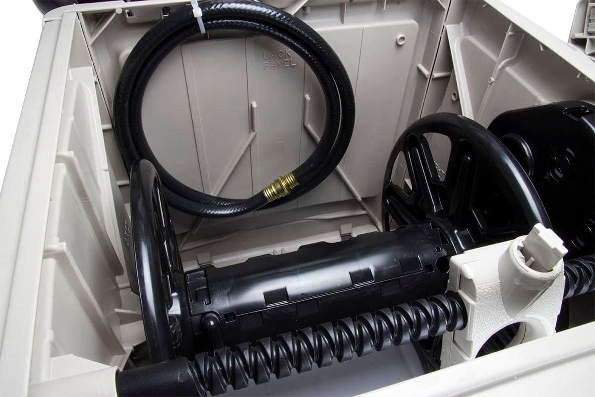 Suncast 3 Pack Garden Hose Storage Reel, Automatic Winding, 225 Ft Swivel Smart Trak Hose Hideaway